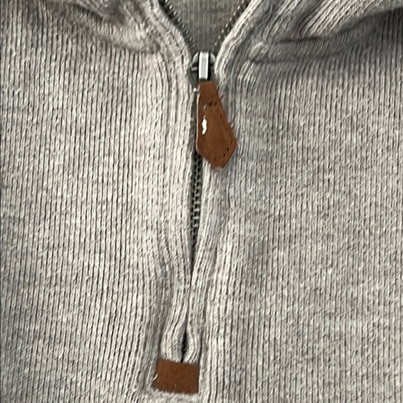 Polo by Ralph Lauren Gray Zip Up Sweater with Athletic Style - Picture 5 of 9